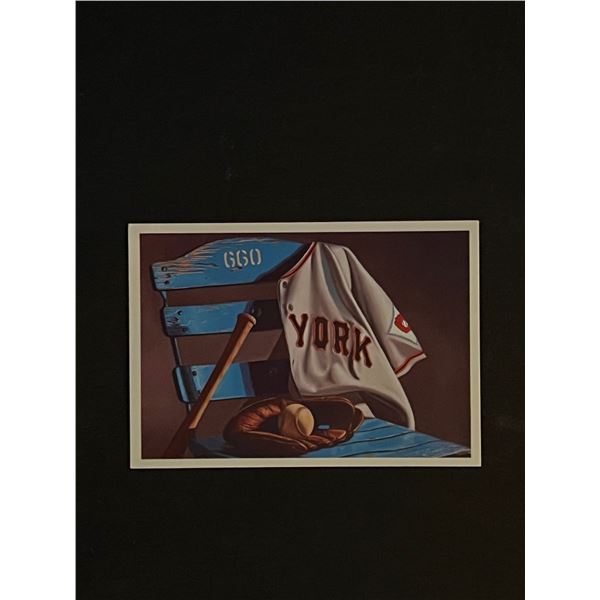 MLB New York Giants Six Sixty Lithograph Reprint on Card