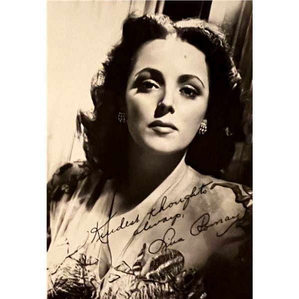 Lina Romay facsimile signed photo. 3x5 inches