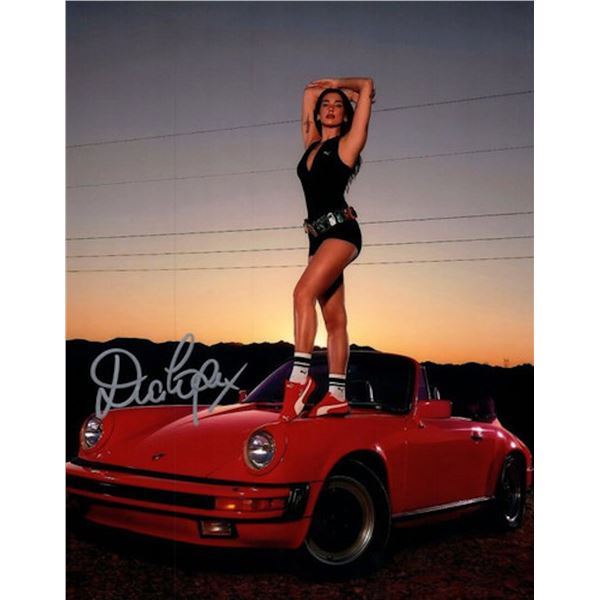 Dua Lipa facsimile signed photo