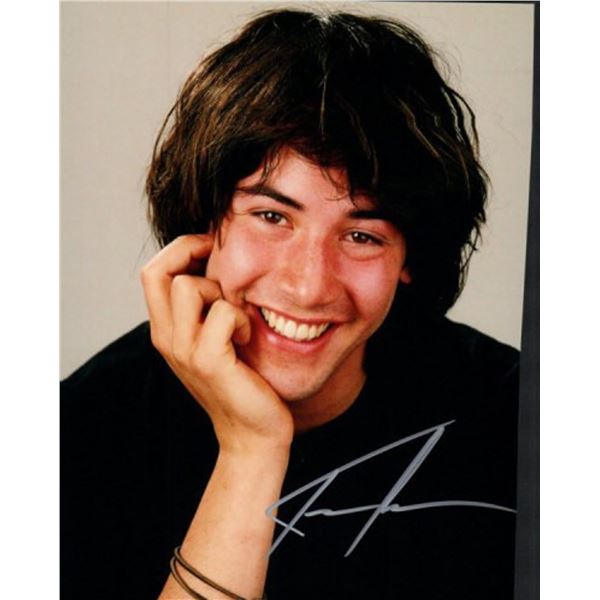 Bill & Ted's Excellent Adventure Keanu Reeves facsimile signed photo