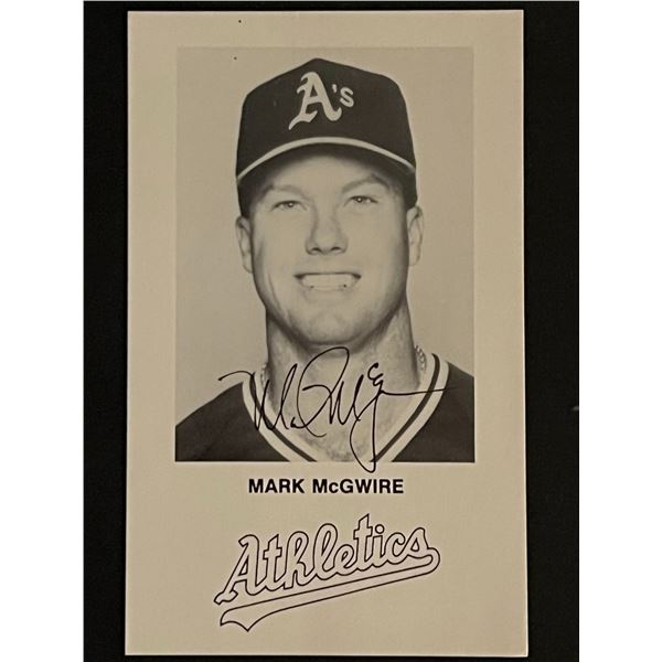Oakland Athletics Mark McGwire Facsimile Signed Photo