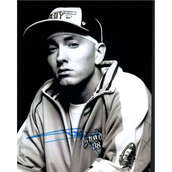 Rapper Eminem facsimile signed photo