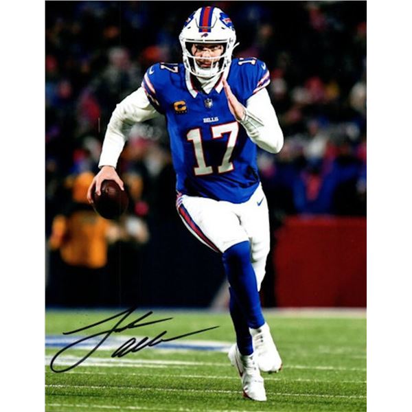 Buffalo Bills Josh Allen facsimile signed photo
