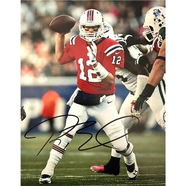 New England Patriots Tom Brady facsimile signed  photo