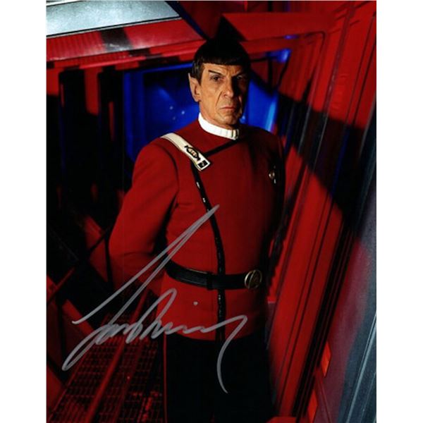 Star Trek Leonard Nimoy facsimile signed photo