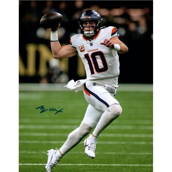 Bo Nix facsimile signed photo