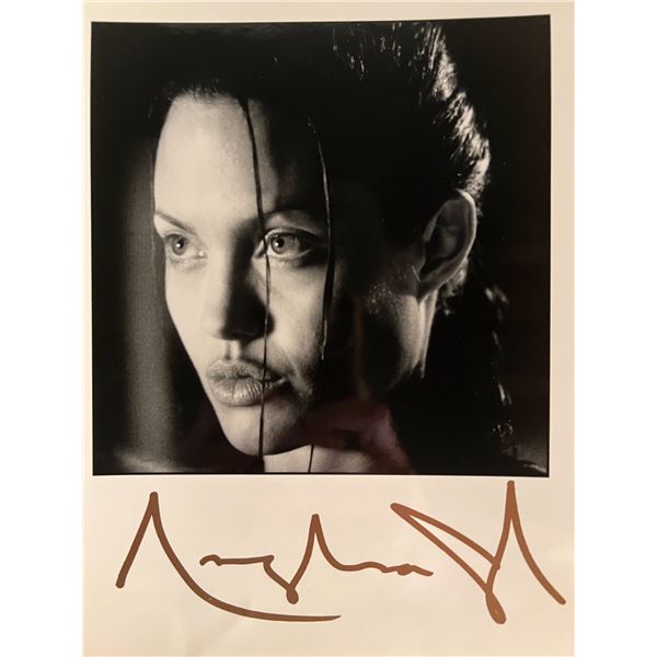 Angelina Jolie facsimile signed photo. 8x10 Inches