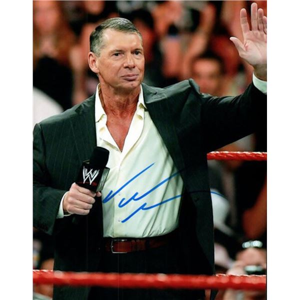 WWE CEO Vince McMahon facsimile signed photo