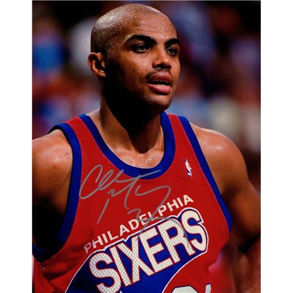 Philadelphia 76ers Charles Barkley facsimile signed photo