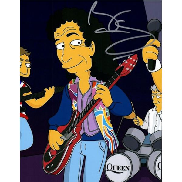 The Simpsons Queen Brian May facsimile signed photo