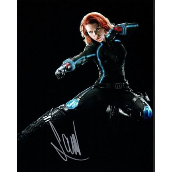 The Avengers Scarlett Johansson Facsimile signed photo