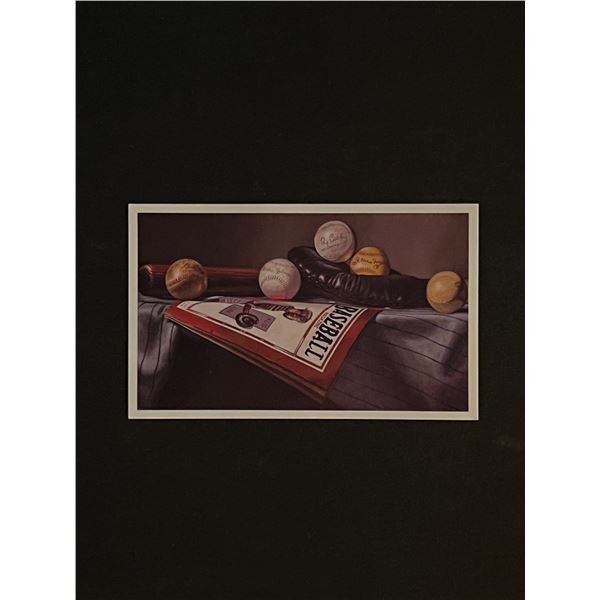 MLB Balls of Fame Lithograph Reprint on Card