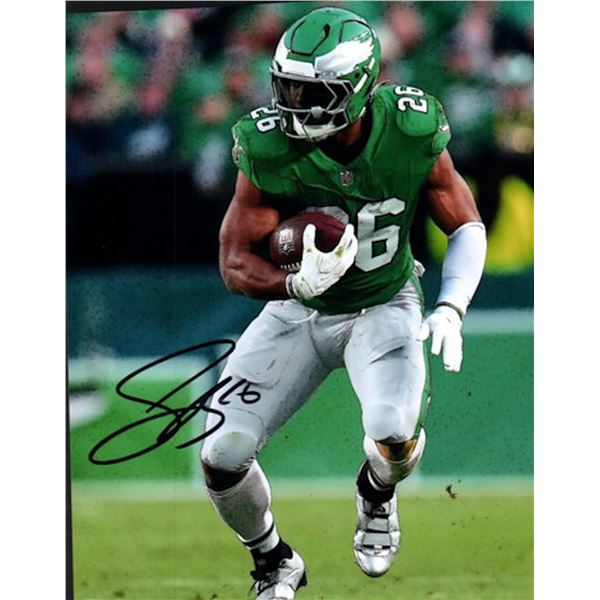 Philadelphia Eagles Saquon Barkley facsimile signed photo