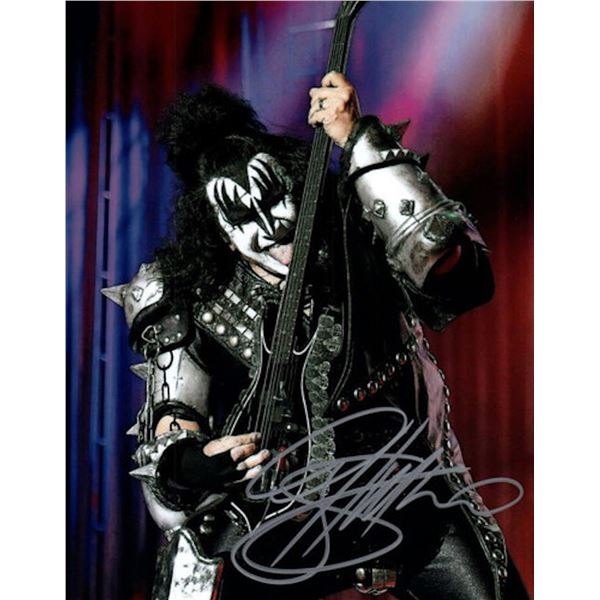 Kiss Gene Simmons facsimile signed photo