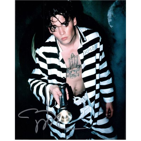 Cry Baby Johnny Depp facsimile signed movie photo