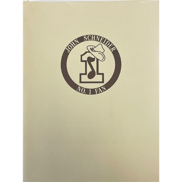 John Schneider fan club booklet