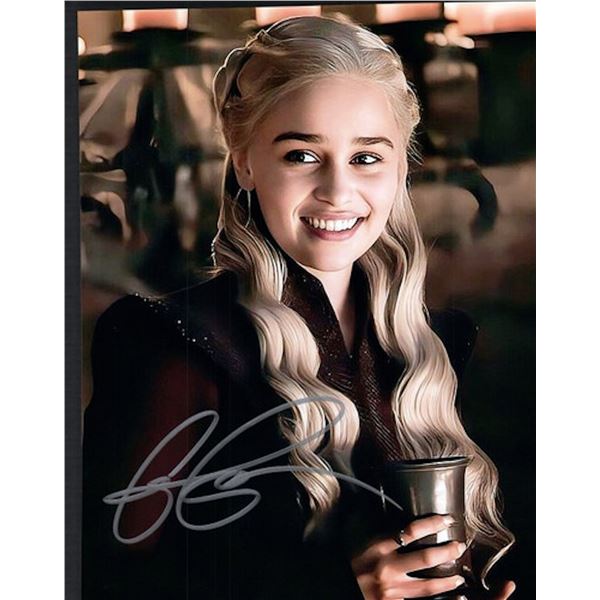 Game of Thrones Emilia Clarke facsimile signed photo