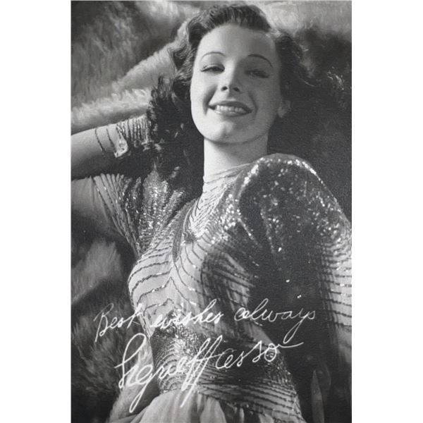 Signe Hasso facsimile signed photo. 3x5 inches