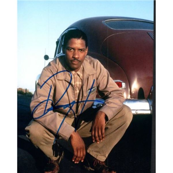 Denzel Washington facsimile signed photo