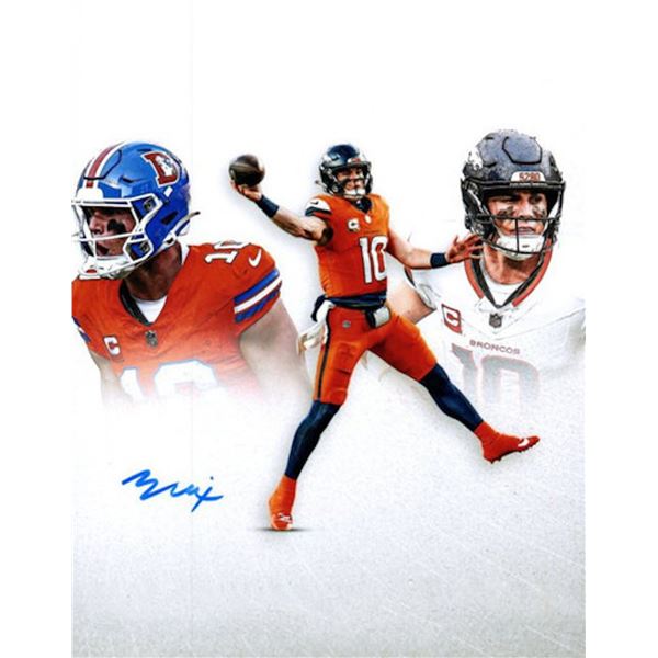 Bo Nix facsimile signed photo