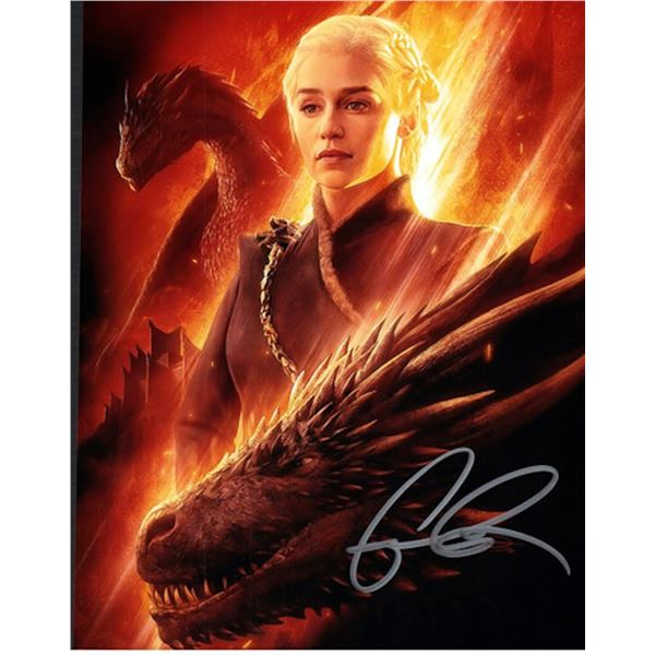 Game of Thrones Emilia Clarke facsimile signed photo