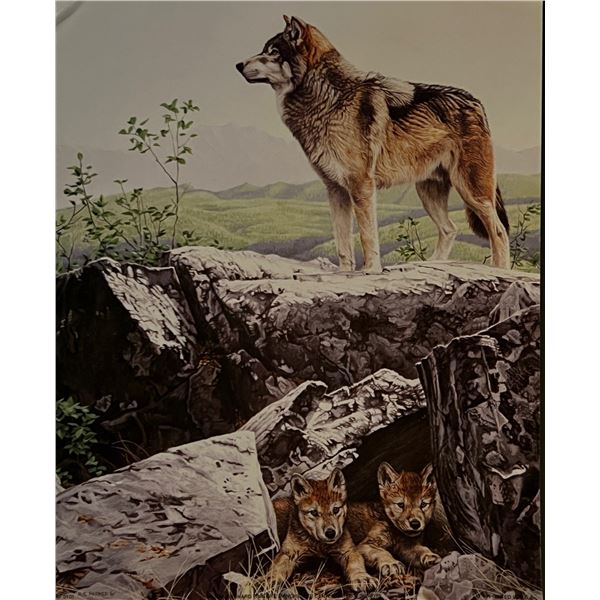 R.S. Parker Wolf Art Print