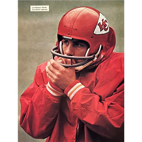 Kansas City Chiefs Len Dawson Vintage Photo