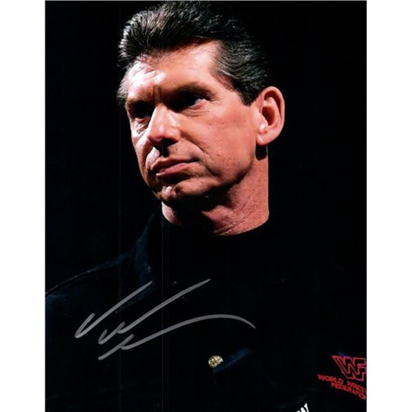 WWE CEO Vince McMahon facsimile signed photo