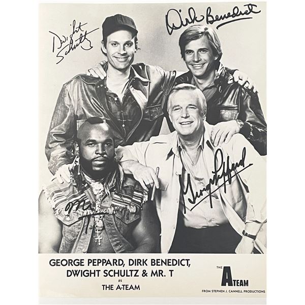 The A-Team  facsimile signed cast photo