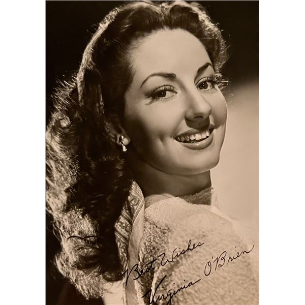 Virginia O'Brien facsimile signed photo. 3x5 inches