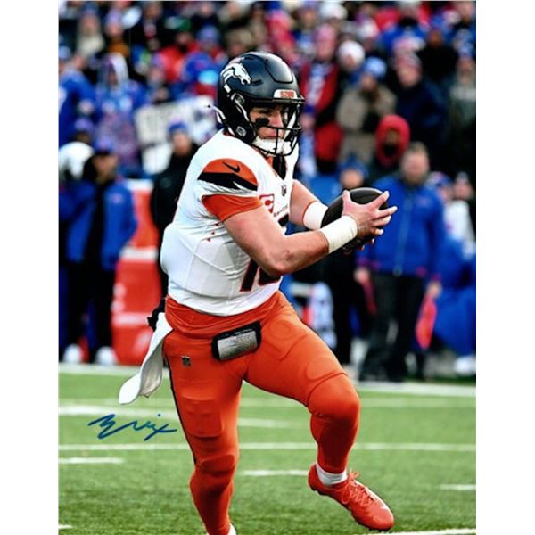 Denver Broncos Bo Nix facsimile signed photo