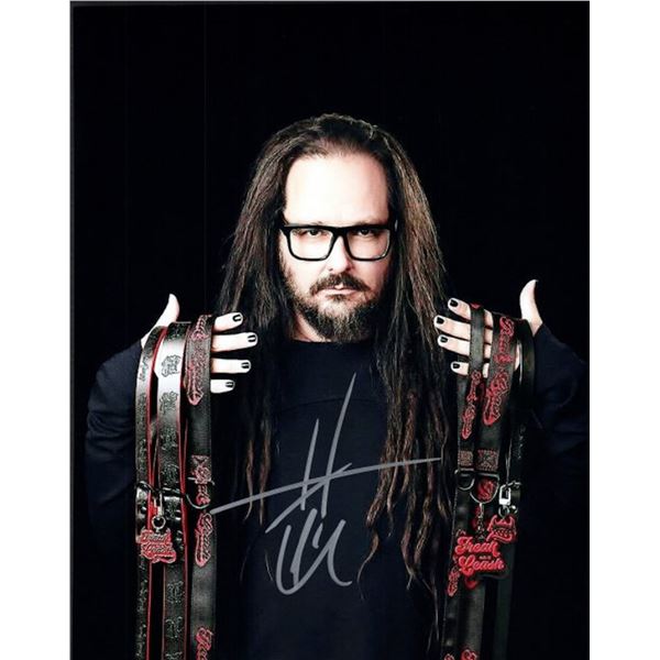 Korn Jonathan Davis facsimile signed photo