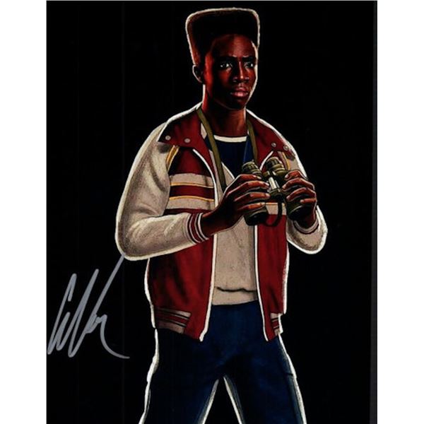 Stranger Things Caleb McLaughlin facsimile signed photo