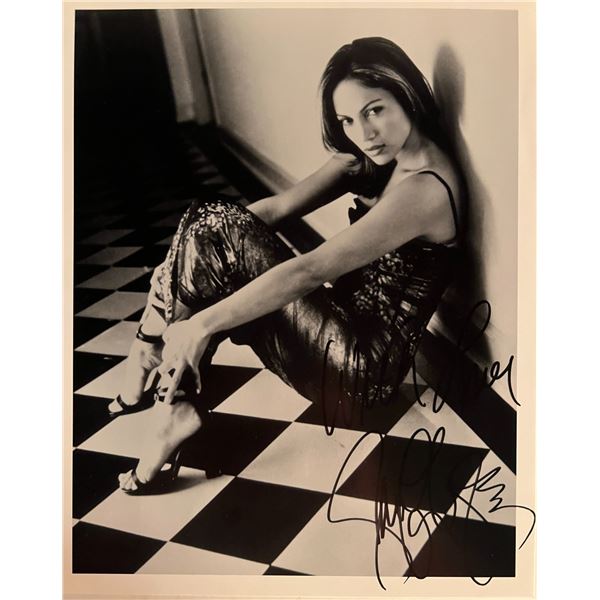 Jennifer Lopez facsimile signed photo. 8x10 inches