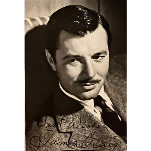 James Craig facsimile signed photo. 3x5 inches
