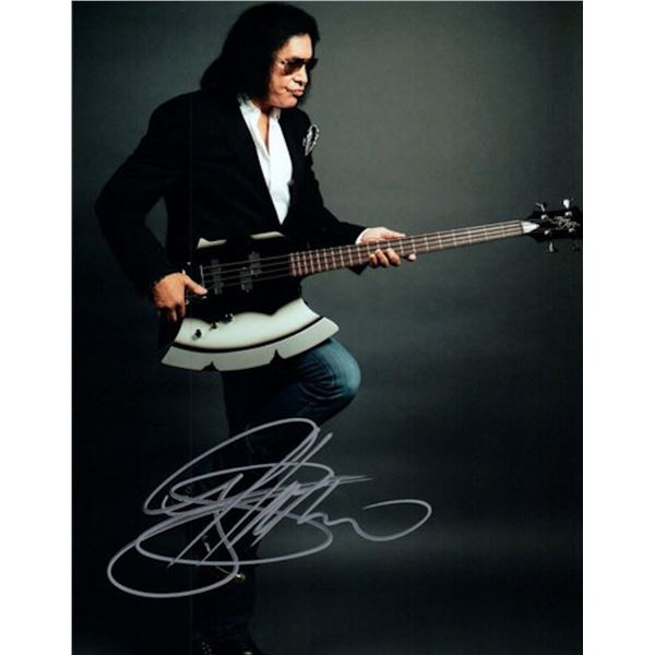 Kiss Gene Simmons facsimile signed photo