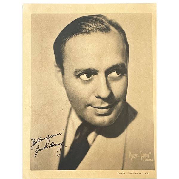 Jack Benny signed photo