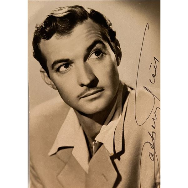 Zachary Scott facsimile signed photo. 3x5 inches