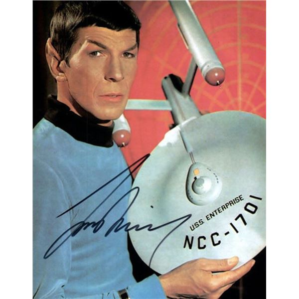 Star Trek Leonard Nimoy facsimile signed photo