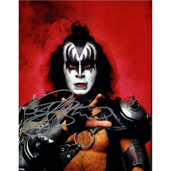 Kiss Gene Simmons facsimile signed photo
