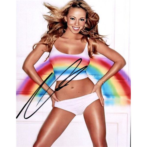 Mariah Carey facsimile signed photo