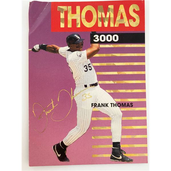 Frank Thomas 3000 Facsimile Signed Baseball Card
