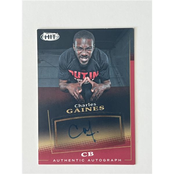 Charles Gaines signed autograph card