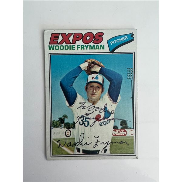 Montreal Expos Woody Fryman signed trading card