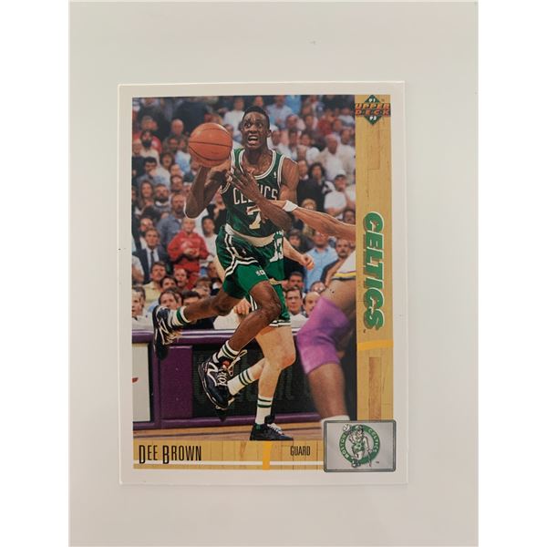 Dee Brown signed basketball card