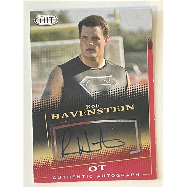 Rob Havenstein signed autograph card