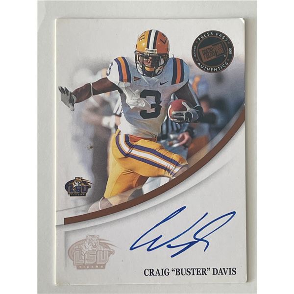 Craig Davis signed autograph card