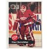 Image 1 : Detroit Red Wings Tim Cheveldae 1991 Pro Set #57 signed trading card