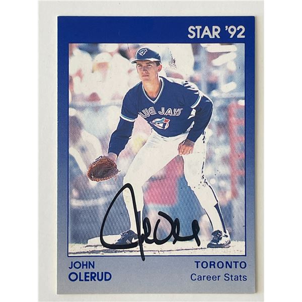 Toronto Blue Jays John Olerud 1992 Star signed trading card