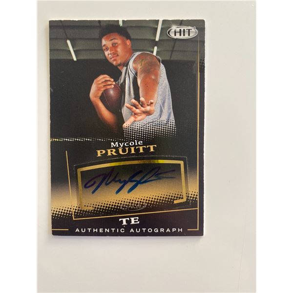 MyCole Pruitt signed autograph card